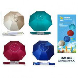 SOMBRILLA PLAYA ALUMINIO 220CM