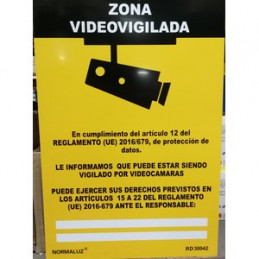 SEÑAL PVC 21X30 ZONA...