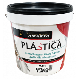 PINTURA PLAST. NEGRO MATE 4L